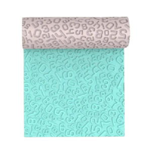 Numbers Polymer Clay Textured Roller