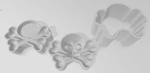 Halloween Collection: Crossbones Bath Bomb Mould