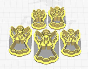 FC Christmas Angel Polymer Clay Cutter