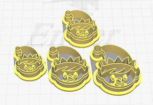 FC Christmas Elf Boy Polymer Clay Cutter