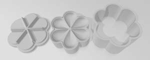 Shower Steamer Snap Moulds: Flower Break Apart Snap Mould