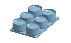 Shower Steamer Snap Moulds: Shampoo Bar Multi Puck Mould