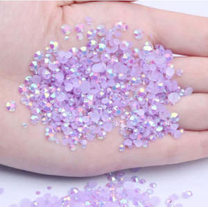Rhinestones And More: 4mm (SS16) AB Jelly Rhinestones, Light Purple