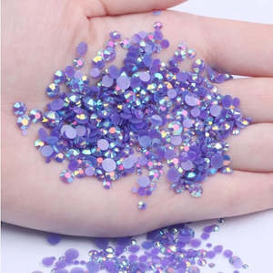 Rhinestones And More: 4mm (SS16) AB Jelly Rhinestones, Purple