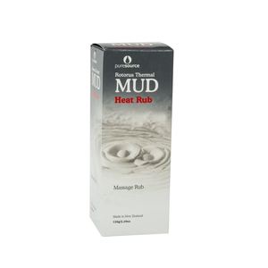 Products: Thermal Mud Heat Rub 150gm - New Zealand gifts. glass kauri greenstone possum bone