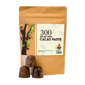 Cacao: 100% Pure Pacific Cacao Paste 300g bag