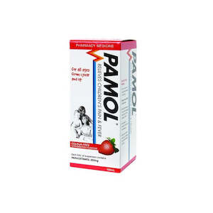 Pain relief: Pamol Double Strength Suspension 250mg/5ml 200m