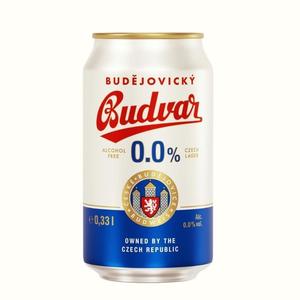 Low Sugar: Budweiser Budvar Non-Alcoholic, 330ml can