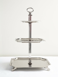 Products: Square Silver Tiered Stand