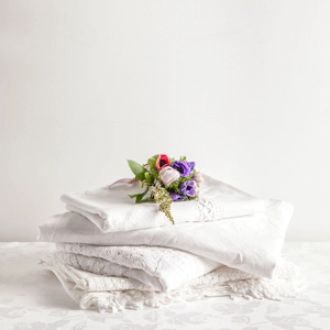 Products: White on White Cotton Tablecloth