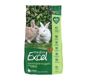 smallanimalfeeding: Topflite Burgess Excel Adult RABBIT Nuggets with Mint