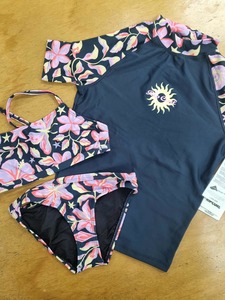 Ripcurl: RIP CURL Girls 3 Piece Swim Set Sunset Skies