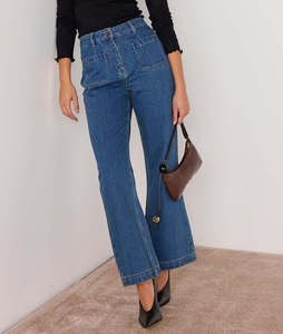 Mink Pink: MINK PINK Nora Bootcut Denim Jean