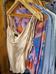 Mink Pink: MINK PINK Biance Bias Cowl Neck Cami Champagne