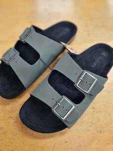 Footwear: KUSTOM Womens Duo Slide Dusty Olive