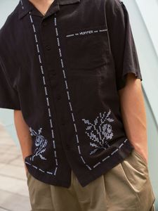 HUFFER Cabana Flora Shirt Basalt