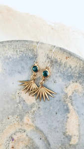 Twigg Jewellery: TWIGG JEWELLERY Pepe Gem Fan Earrings