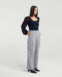 ET ALIA Lucy Knit Top Ink