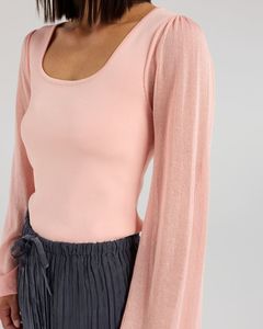 Et Alia: ET ALIA Lucy Knit Top Blush