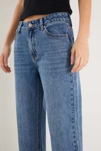 RE:UNION Cedar Mid Rise Jean Storm Blue