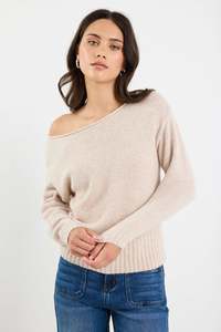 BY ROSA Society Oat off the Shoulder Top