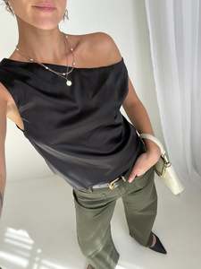 AMONG THE BRAVE Zoey Dark Khaki Pocket Jean Pant