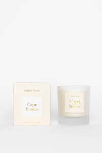 WILLOW + MAE Capri Breeze Ivory 210g Soy Candle Citrus Scent