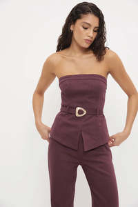 Mon Renn: MON RENN Hart Bodice Dusty Plum