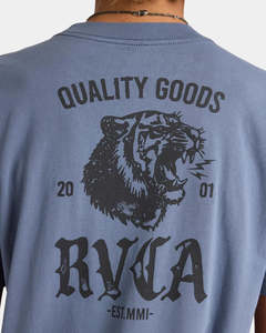 Rvca: RVCA Big Cat Tee Vintage Navy