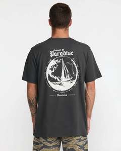 Rvca: RVCA Endless Journey Tee Pirate Black
