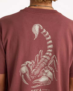 RVCA Scorpo Tee Red Earth