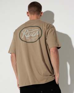 Rvca: RVCA Standard Script Tee Coyote