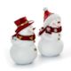 Pair of Red Snowmen