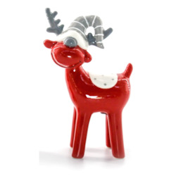 Ornaments: Ceramic Reindeer