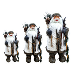 Sanats: Rustic Santas