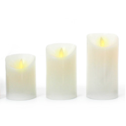 Old World Christmas: Moving Wick Candles - White