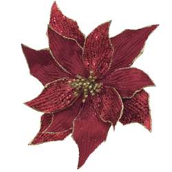 Wreaths Garlands And Flora: Burgundy Poinsettia