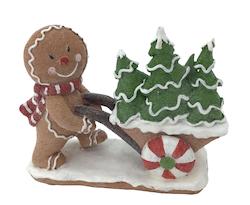 Ornaments: Gingerbread Pushing Cart