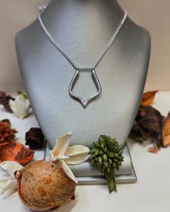 Products: Sterling Silver Ring Keeper Pendant Necklace - 50cm Chain - The Chunky Jeweller
