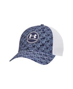 Cap: 2024 Under Armour Iso-Chill Driver Mesh Adjustable Cap - Navy/White
