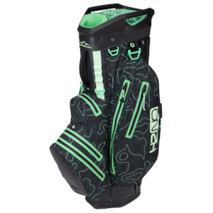 2024 Sun Mountain H2NO Lite Cart Bag -  Black / Green Topography