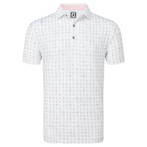 Footjoy: 2024 Footjoy Men's The 19th Hole Lisle Polo - White