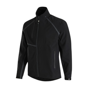 Rain Gear: 2024 FootJoy Men's Hydrotour Long Sleeve Jacket - Black