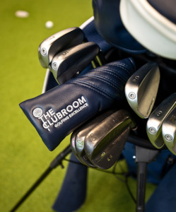 Accessories Others: 2025 Clubroom Heritage Track Blade Putter Cover - Solid Navy