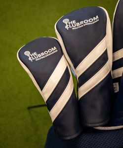 Accessories Others: 2025 Clubroom Heritage Track Hybrid Cover - Navy/White