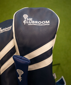Accessories Others: 2025 Clubroom Heritage Track Driver Cover - Navy/White