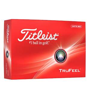 Golf Balls: 2024 Titleist TruFeel - Red