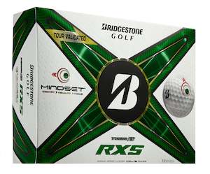 Golf Balls: 2024 Bridgestone Tour B RXS Mindset Golf Ball - White