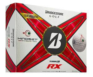 Golf Balls: 2024 Bridgestone Tour B RX Mindset Golf Ball - White