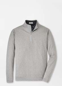 Peter Millar: 2023 Peter Millar Perth Double Transfused Performance Quarter-Zip - Gale Grey